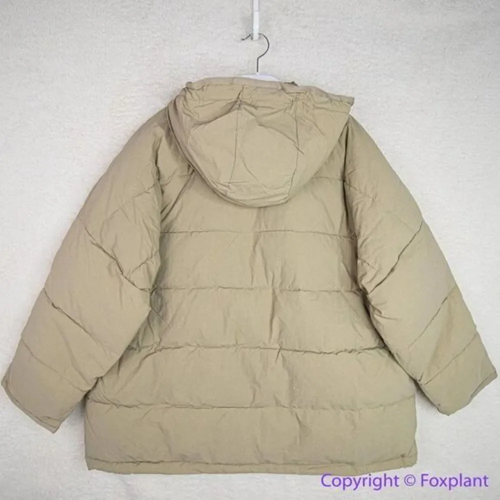 NEW Madewell Holland Quilted Puffer Parka in‎ faded military green, 1X - Picture 10 of 16